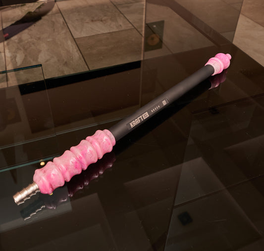 Kraft Titanium Black Mouthpiece x pink Handles