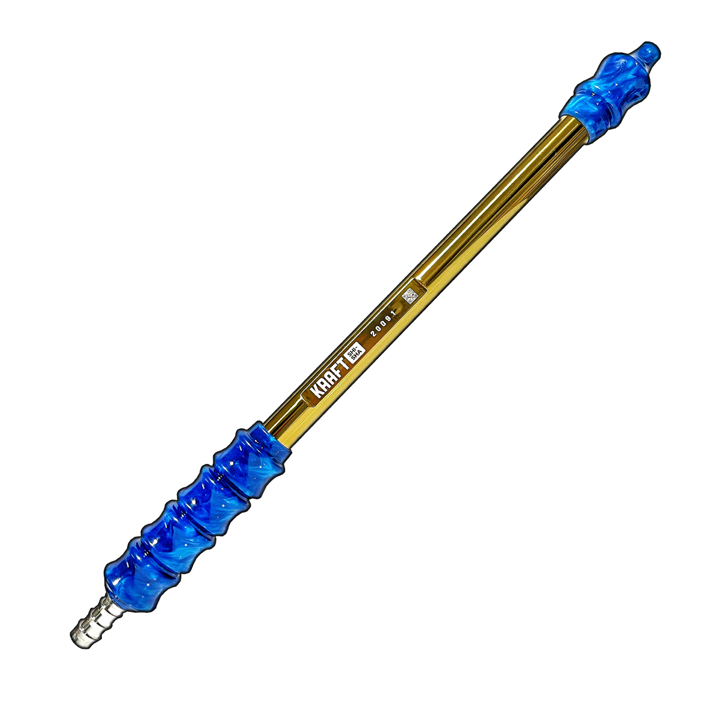 Kraft Gold Titanium Mouthpiece x Blue Handle - Wazookah
