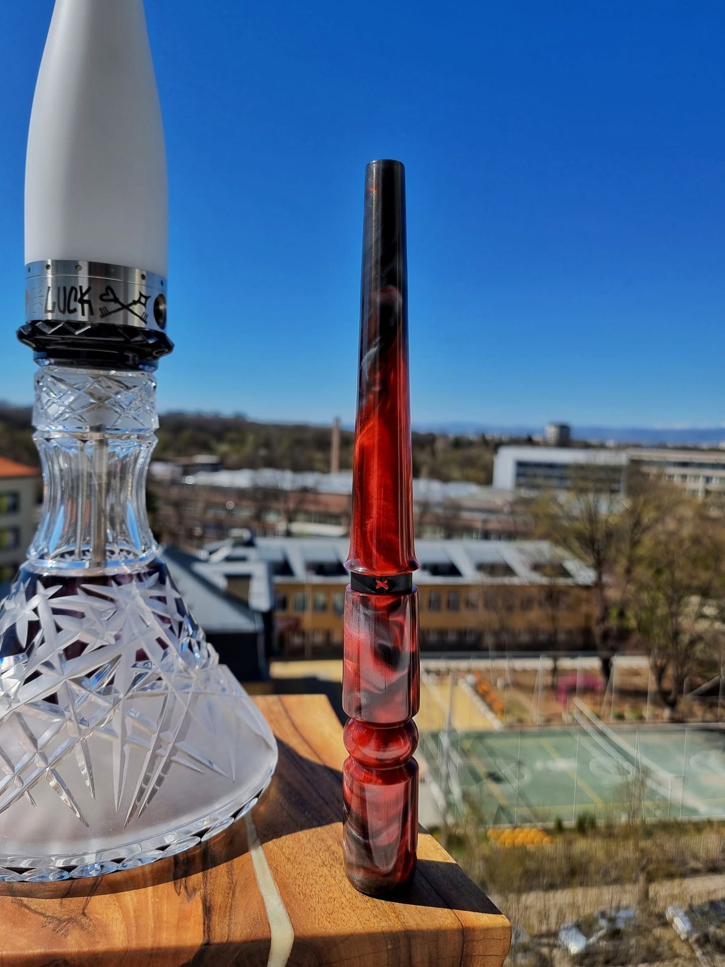VM Handmade Mouthpiece - Spitzer Red V1 - Wazookah