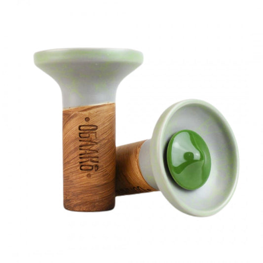 Oblako Flow Bowl Glazed Green on Green - Wazookah