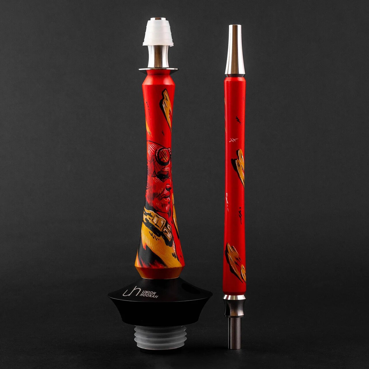 Union Hookah Sleek with Glass Base - Hellboy - Wazookah