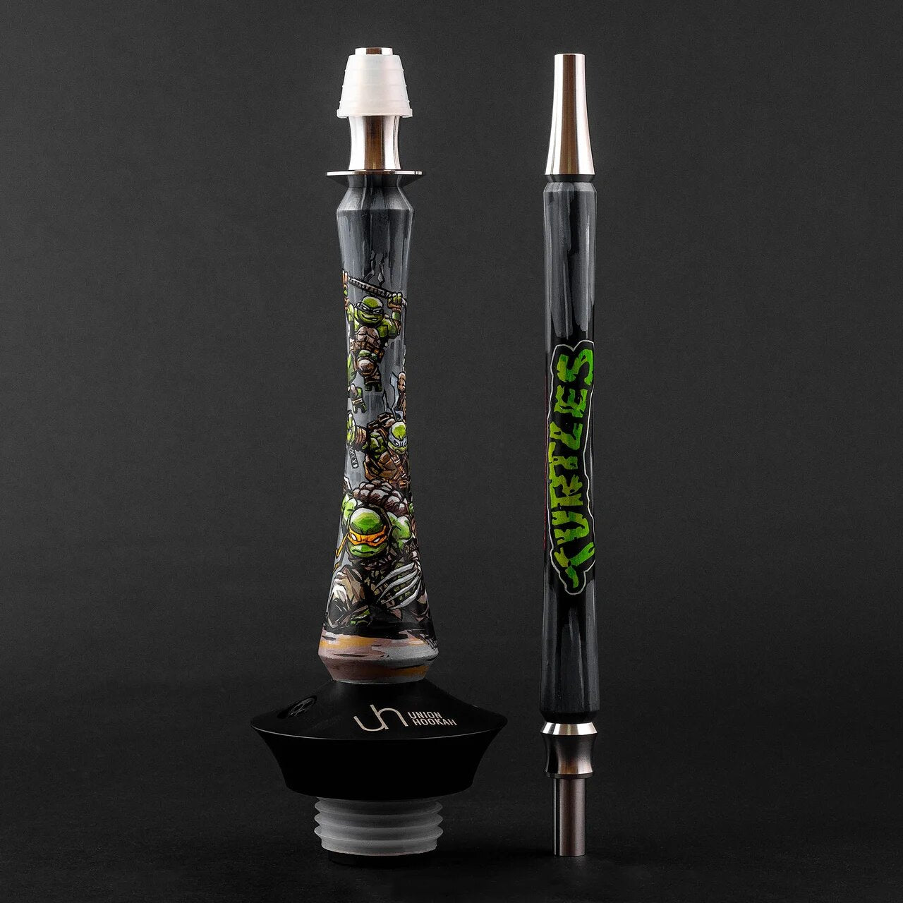 Union Hookah Sleek with Glass Base - Turtles - Wazookah