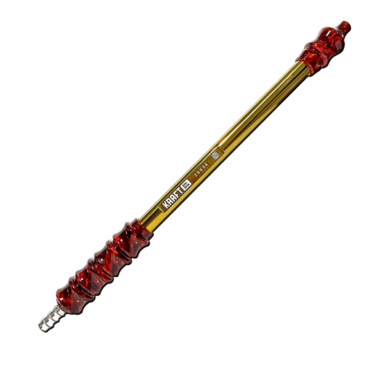 Kraft Titanium Gold Mouthpiece x Red Handles - Wazookah